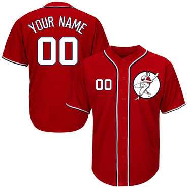 Nationals Red Customized Cool Base New Design Jersey,We sell and wholesale Nationals Red Customized Cool Base New Design Jersey on line form chian!